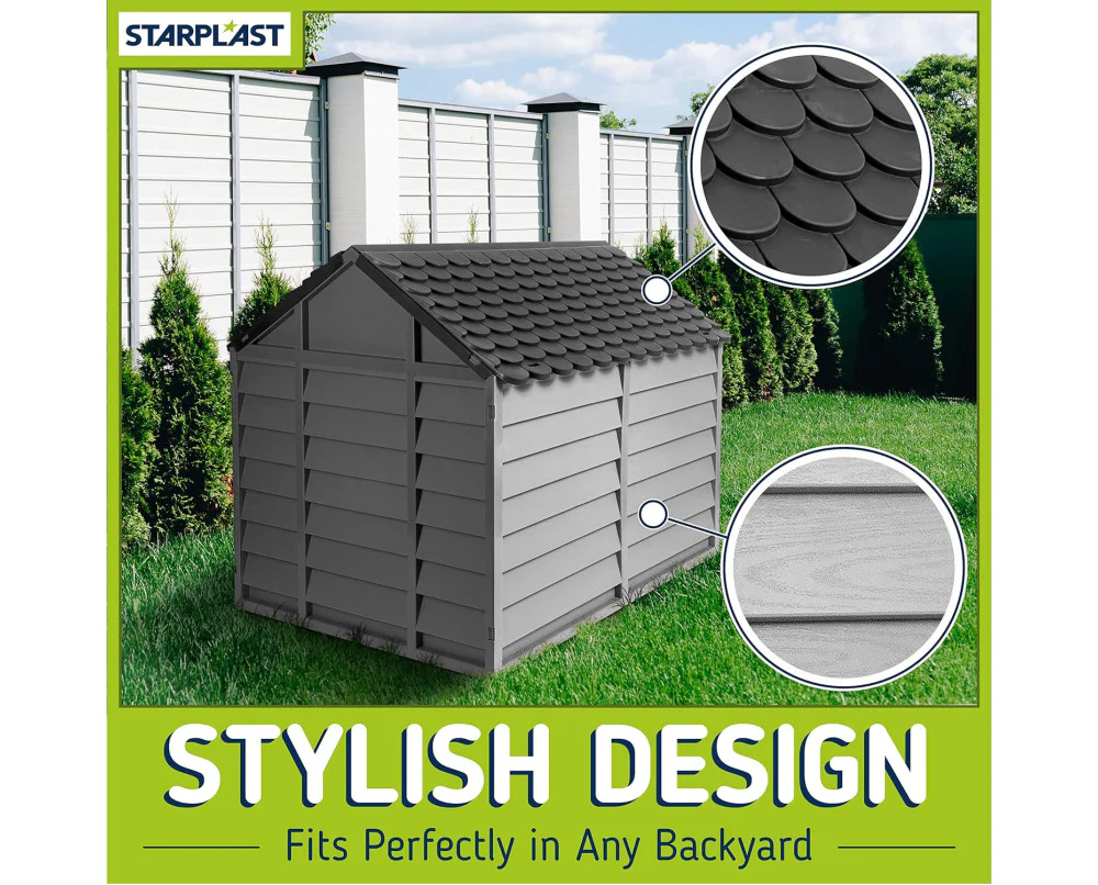 Large Dog Kennel - Grey - Image 4
