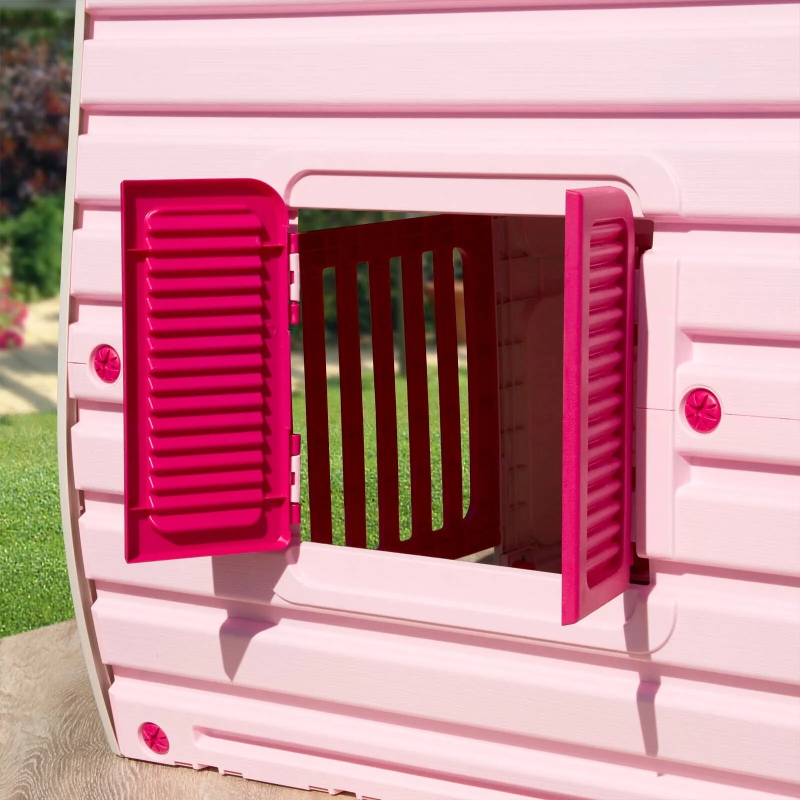 Pink Children's Playhouse Wendy House - Image 4