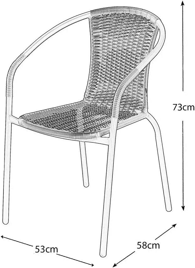 Tasmania Rattan Effect Patio/Balcony Set - Image 3