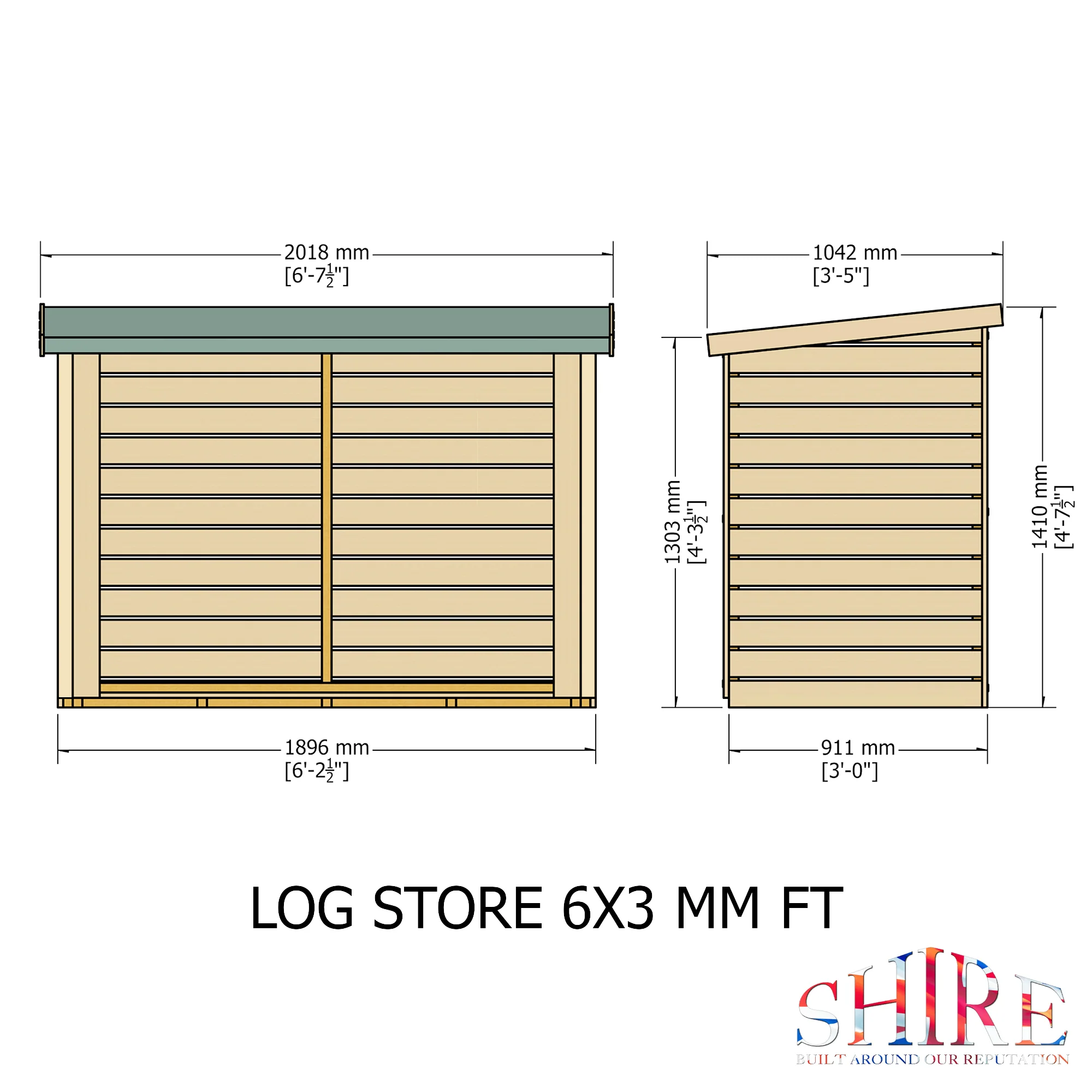 Shire Large Heavy Duty Log Store - Image 4