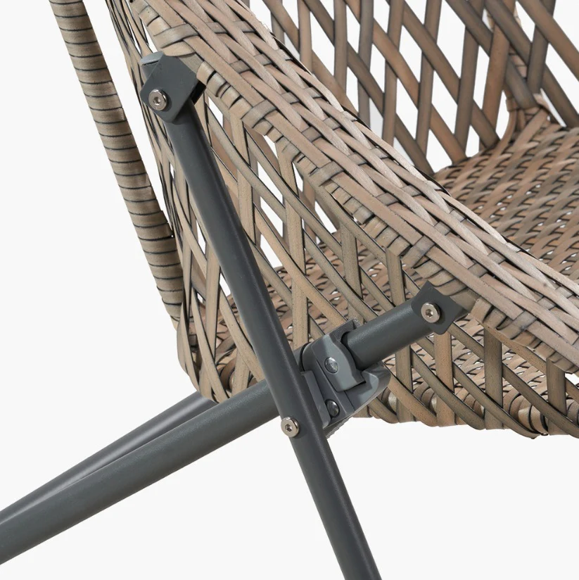 Tobs Outdoor Grey Foldable Loungers Set - Image 11