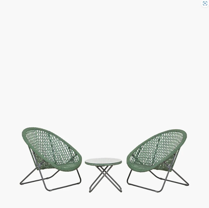 Tobs Outdoor Green Foldable Loungers Set - Image 2