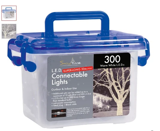 300 Warm White LED Connectable Lights - Image 2