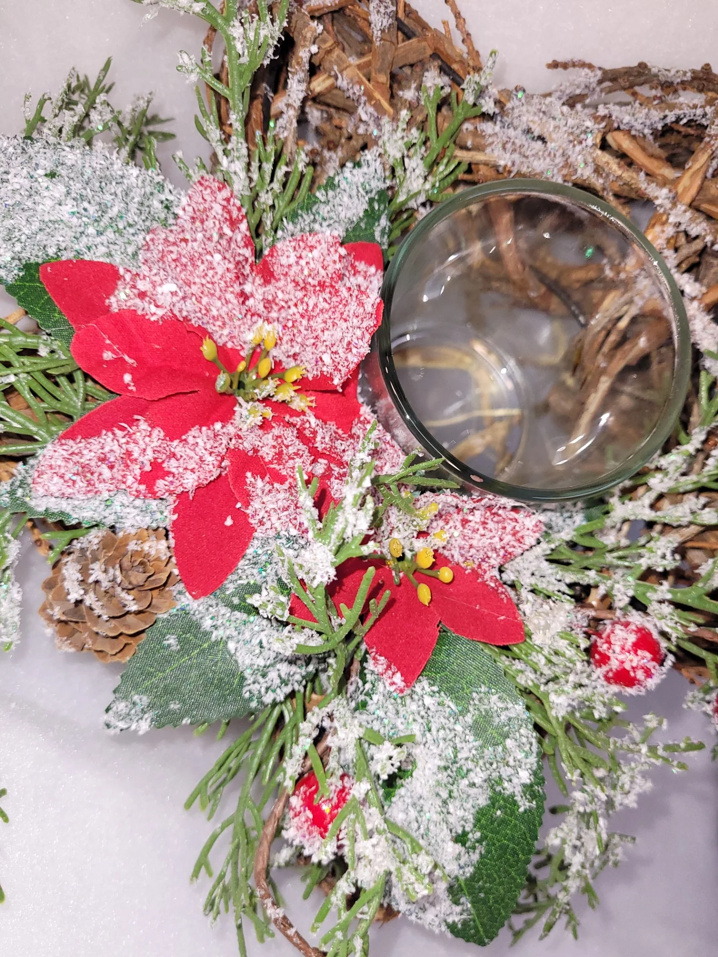 Twig Wrapped Star Centrepiece Candle Holder - Image 4