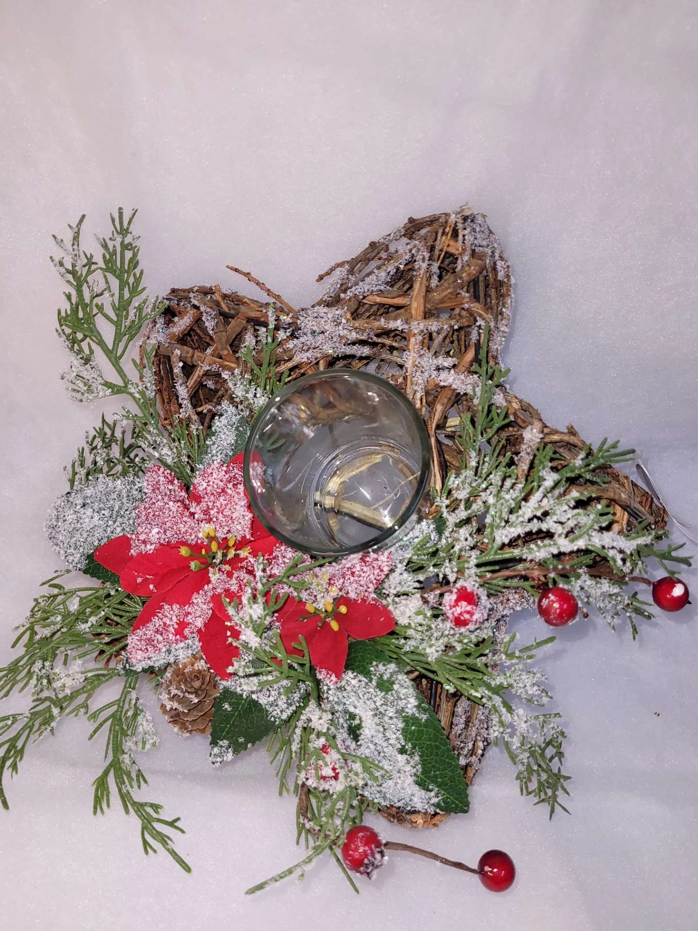 Twig Wrapped Star Centrepiece Candle Holder - Image 5