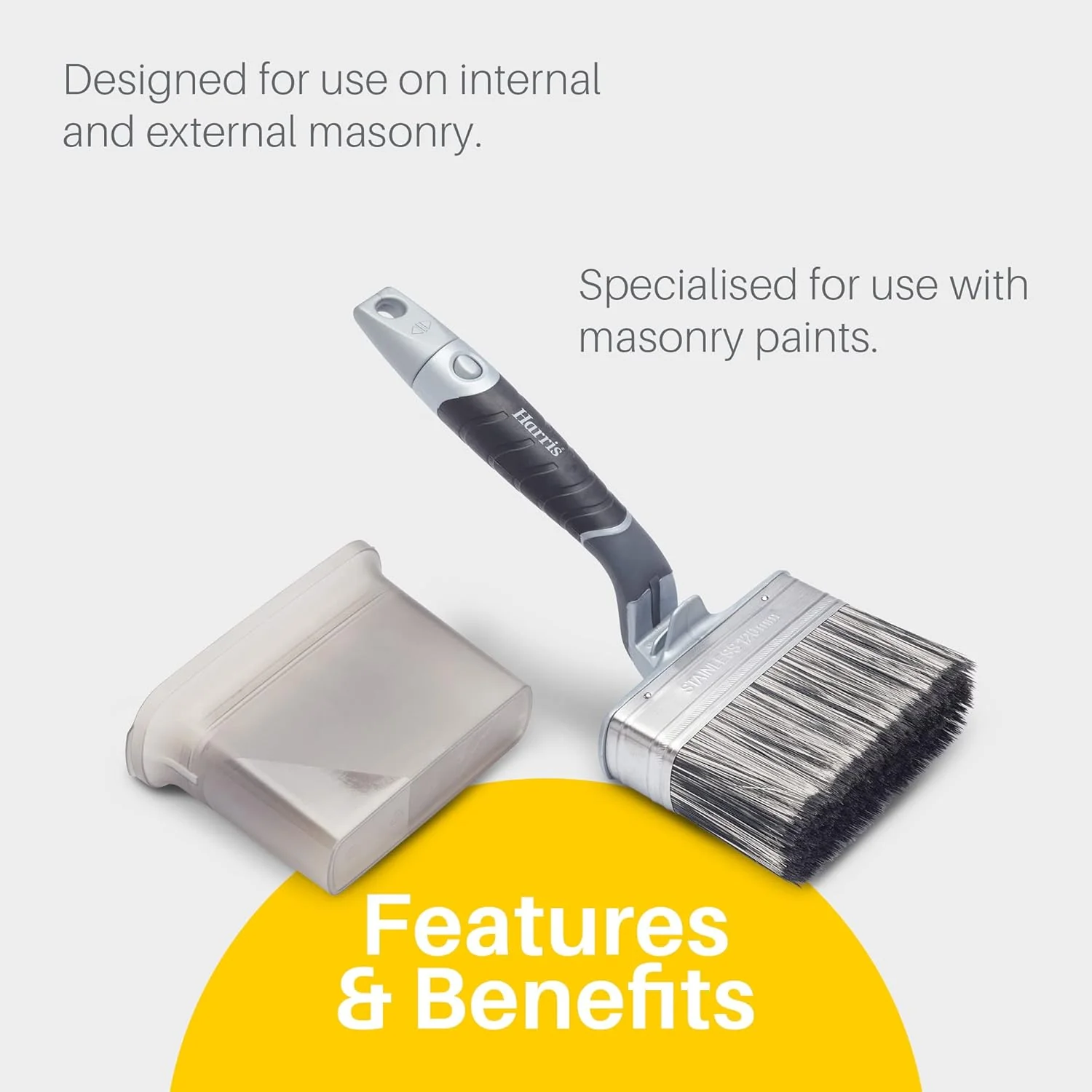 Ultimate Masonry Swan Neck Paint Brush, 120mm - Image 6
