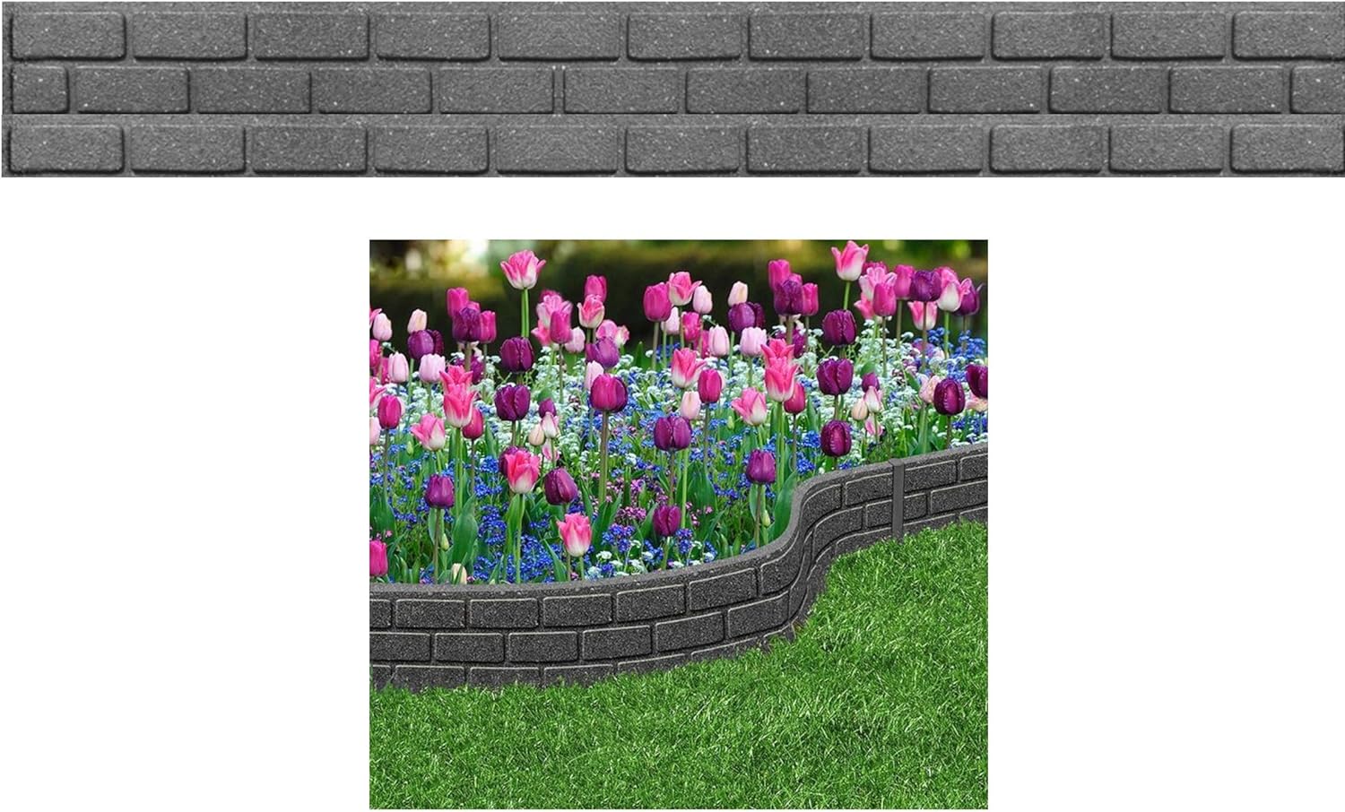 Ultra Curve Border Bricks Earth 9cm High - Image 5