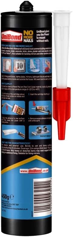 UniBond No More Nails Waterproof, Heavy-Duty Mounting Adhesive - Image 2