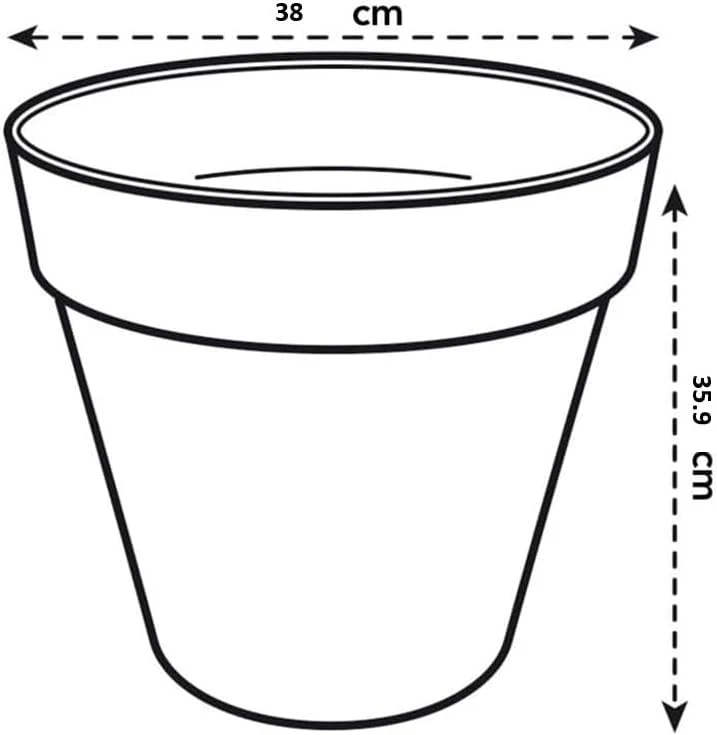 Urban Jungle Plant Pot - Indoor or Outdoor - 38cm Anthracite - Image 4