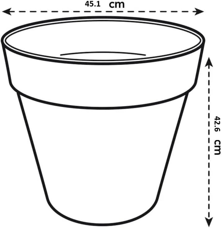 Urban Jungle Plant Pot - Indoor or Outdoor - 45cm Coffee - Image 3