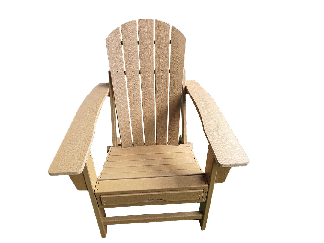 Vienna Wood Effect Adirondack Chair - Teak - Image 5