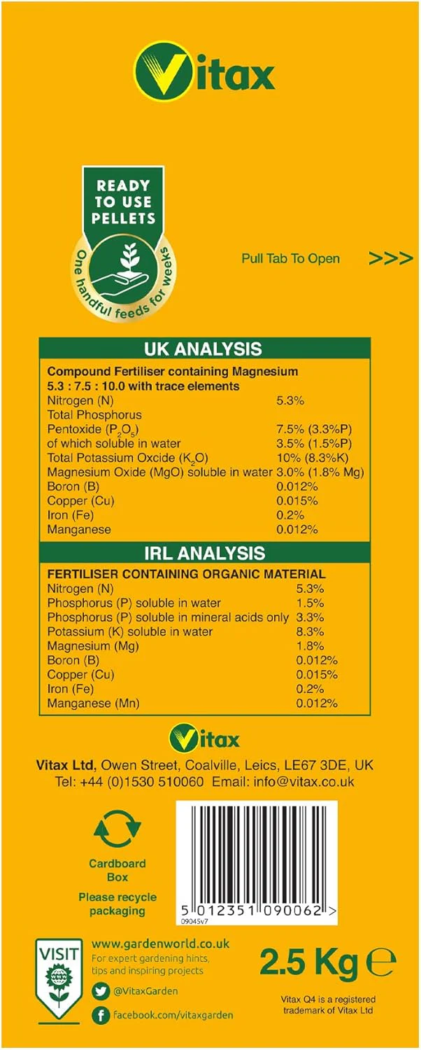 Vitax Q4 All Purpose Plant Food - 2.5 Kg - Image 9
