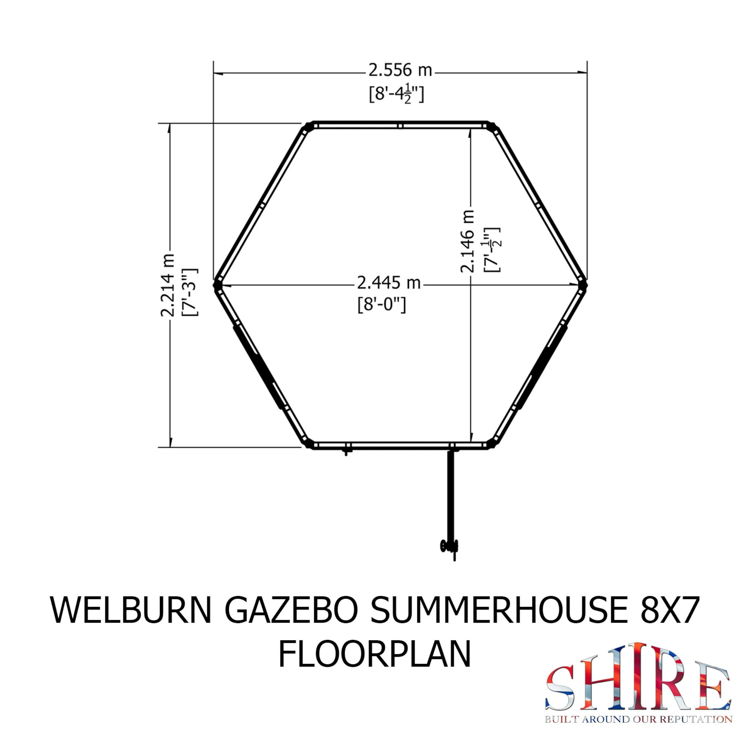 Welburn 8 ft x 7 ft Summerhouse - Image 9