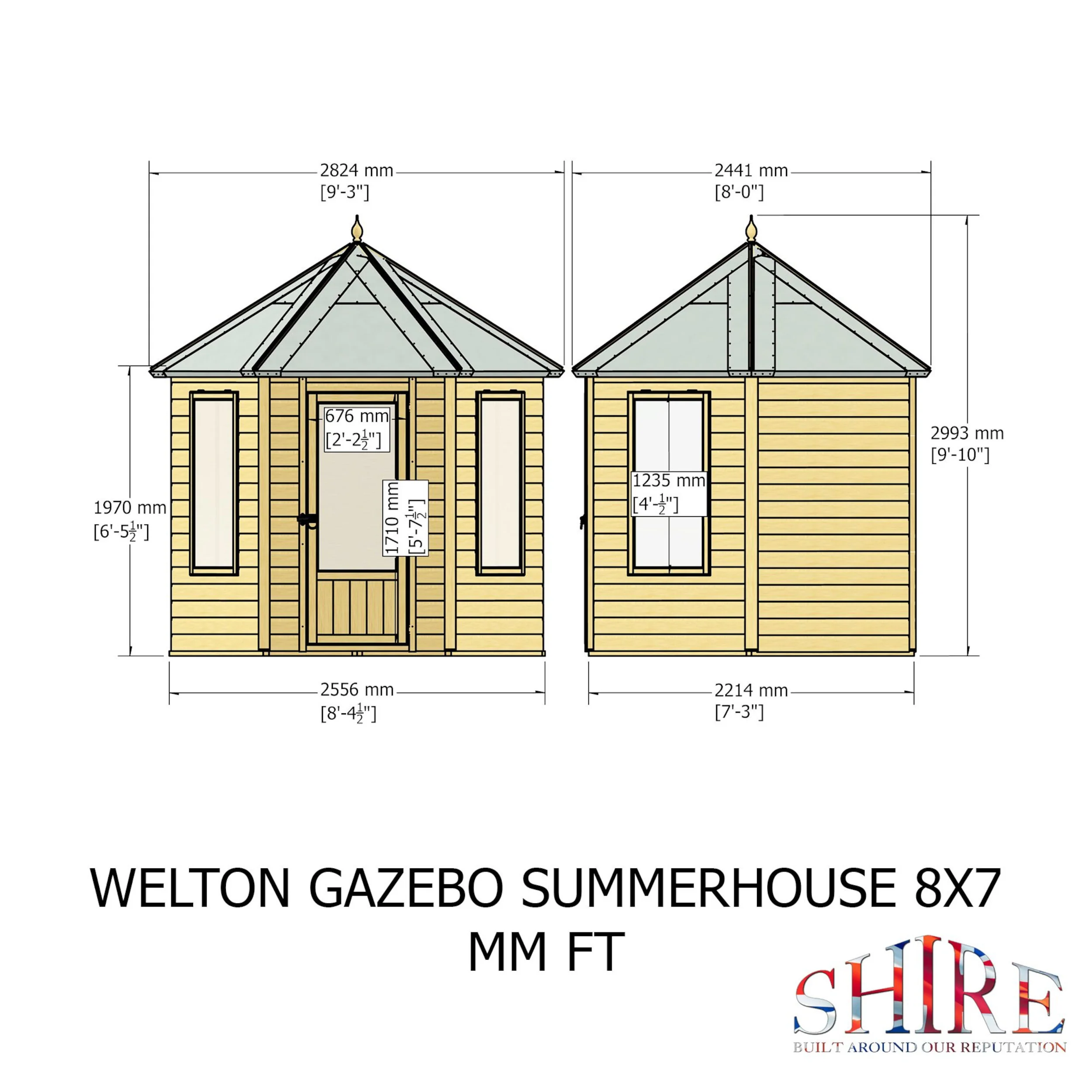 Welton 8 ft x 7 ft Summerhouse - Image 9
