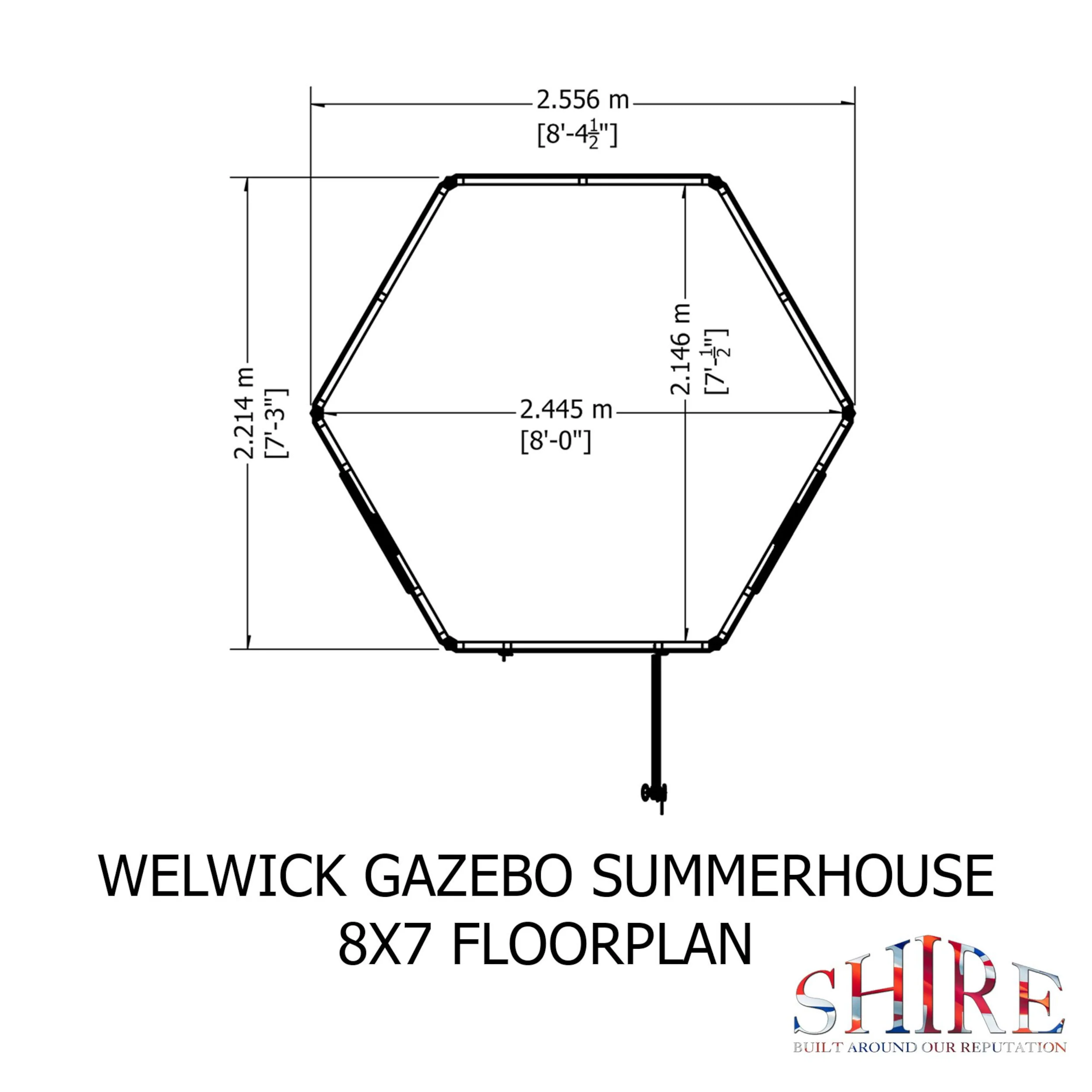 Welwick 8 ft x 7 ft Summerhouse - Image 11