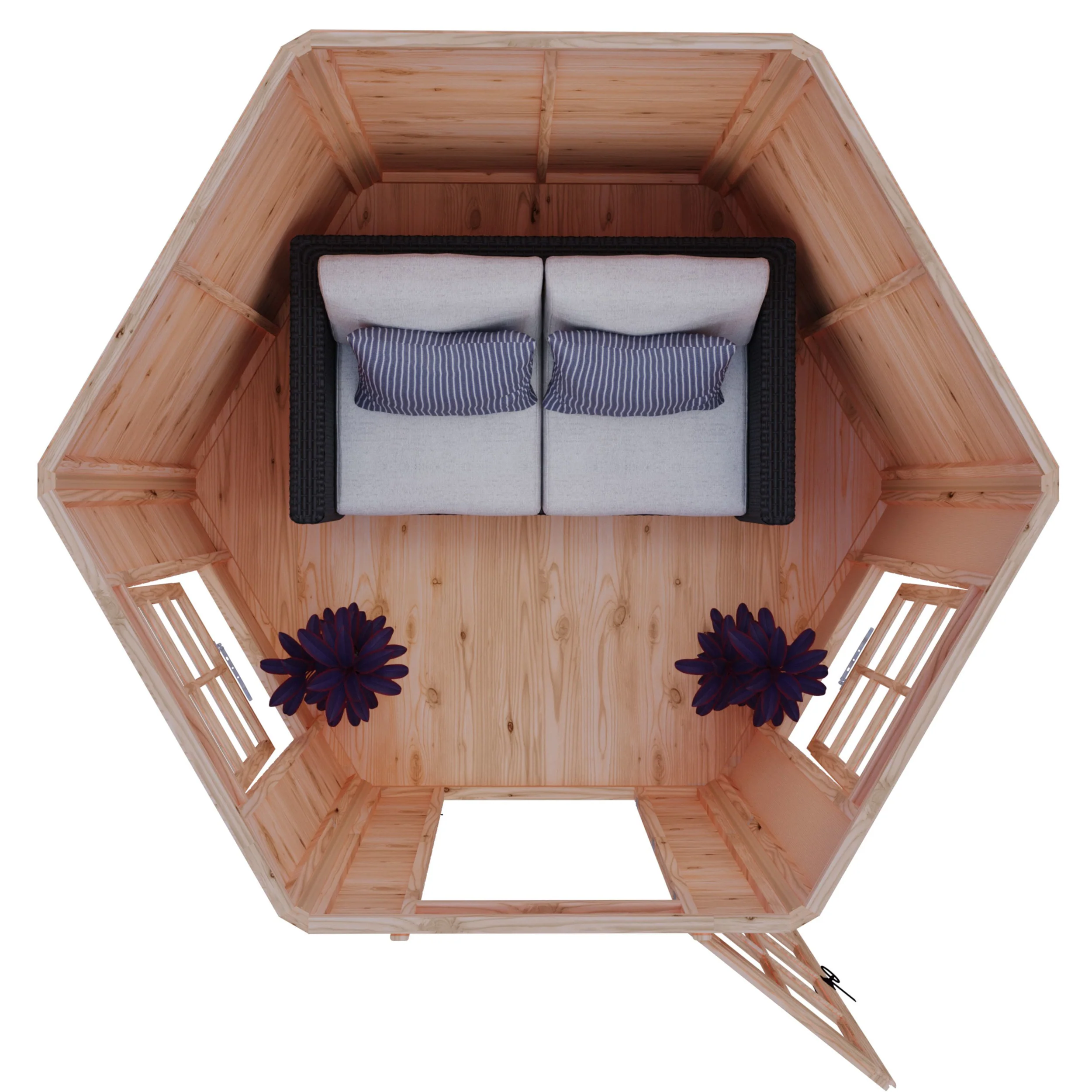 Welwick 8 ft x 7 ft Summerhouse - Image 5