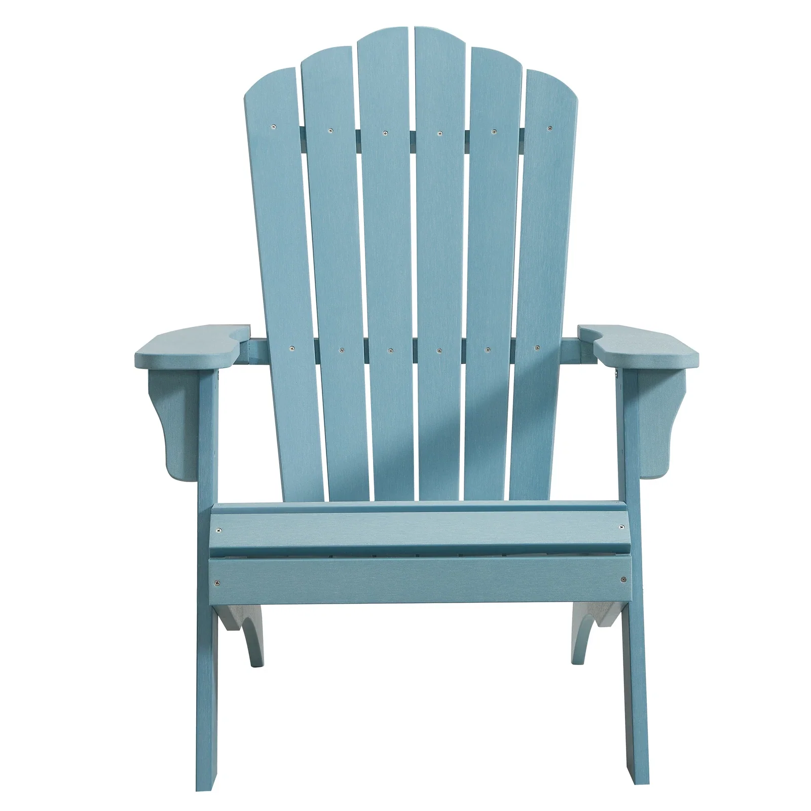 Winawood Adirondack Chair Polymer Wood Effect - Powder Blue - Image 3