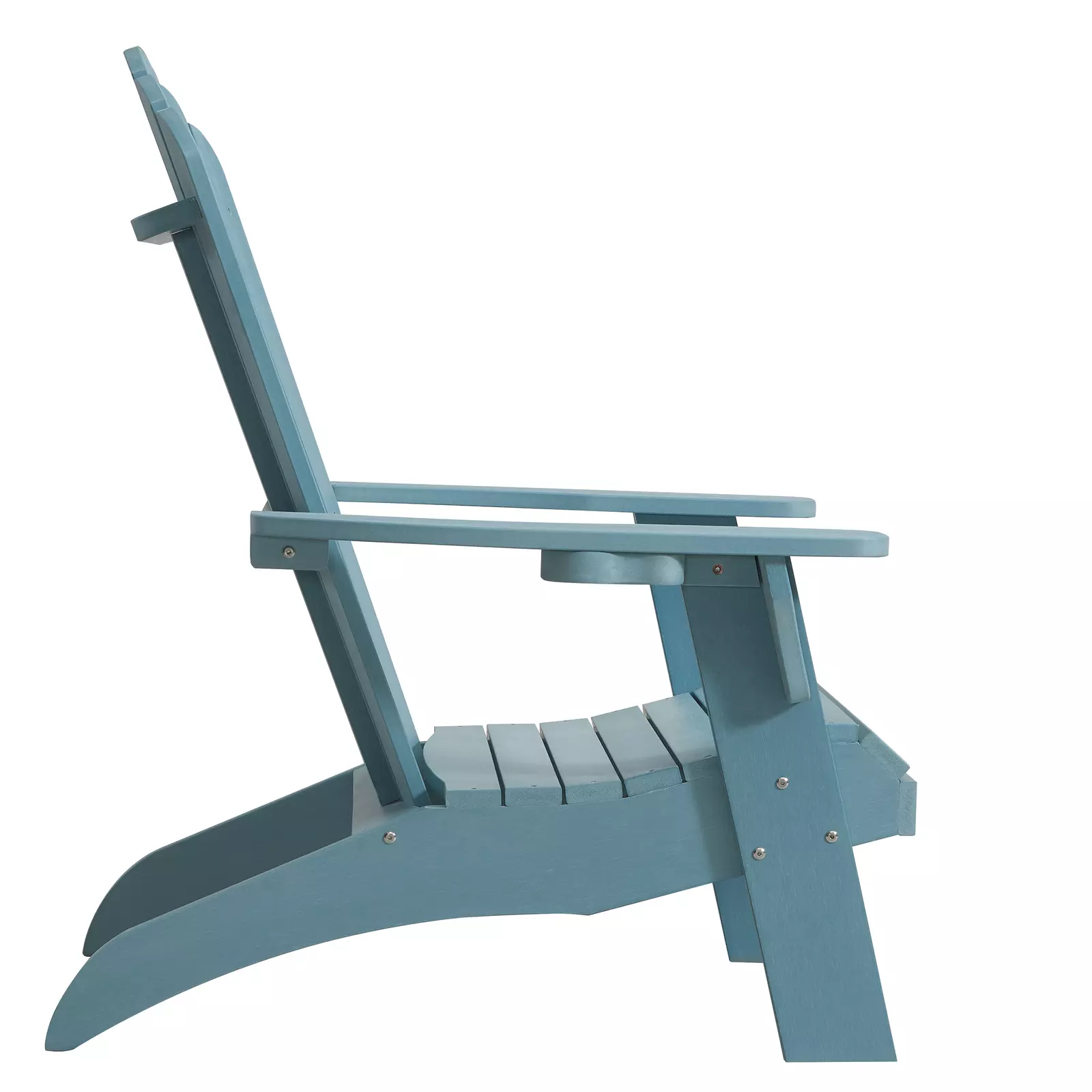 Winawood Adirondack Chair Polymer Wood Effect - Powder Blue - Image 4