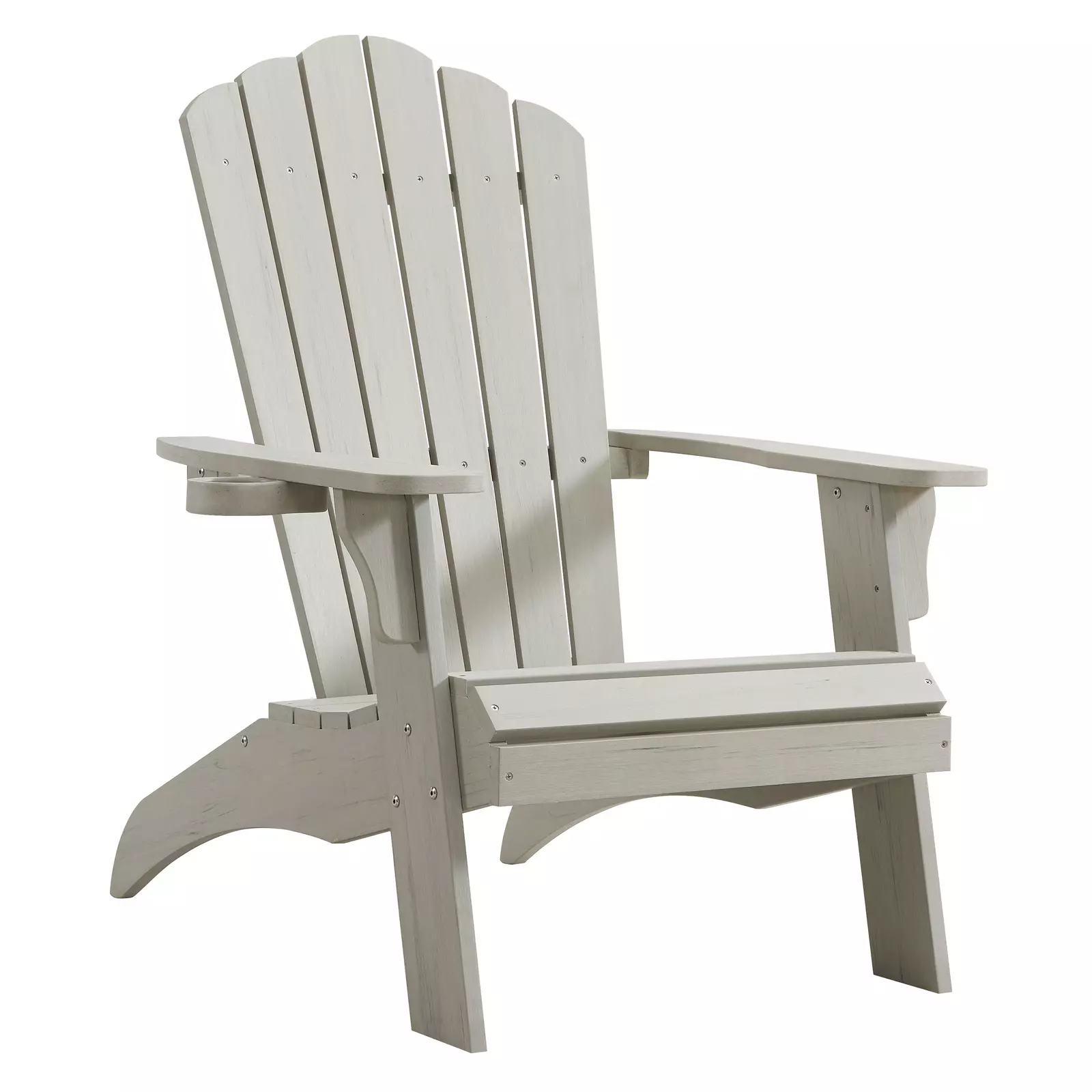 Winawood Adirondack Chair Polymer Wood Effect - Stone Grey - Image 4