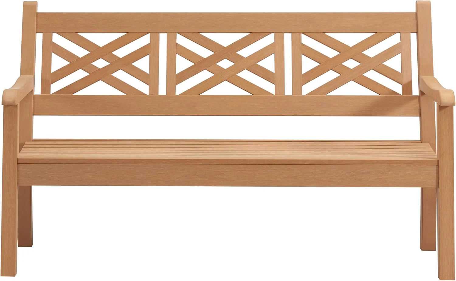 Winawood Speyside Polymer Wood Effect 3 Seat Bench - New Teak - Image 3