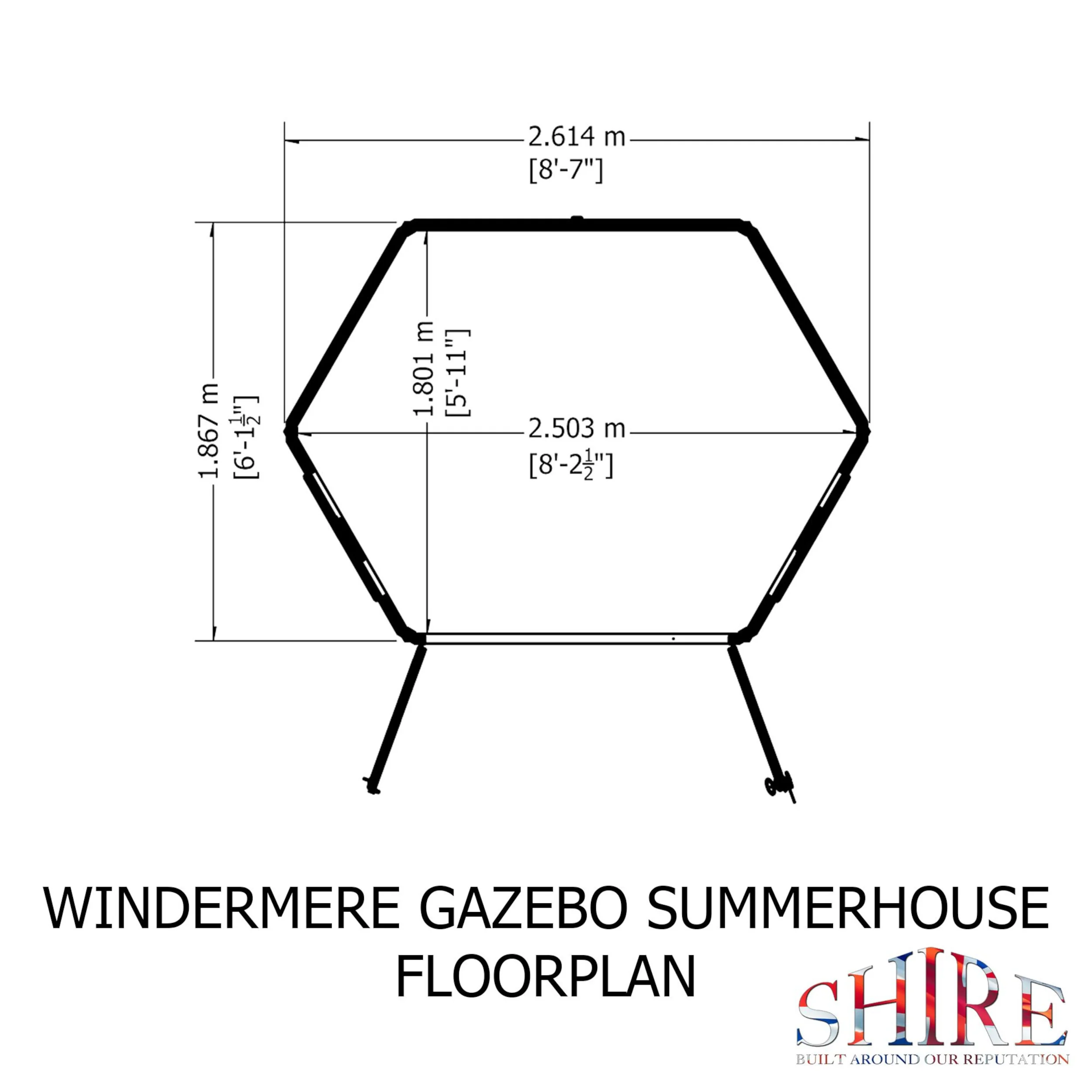 Windermere 8 ft x 6 ft Summerhouse - Image 11