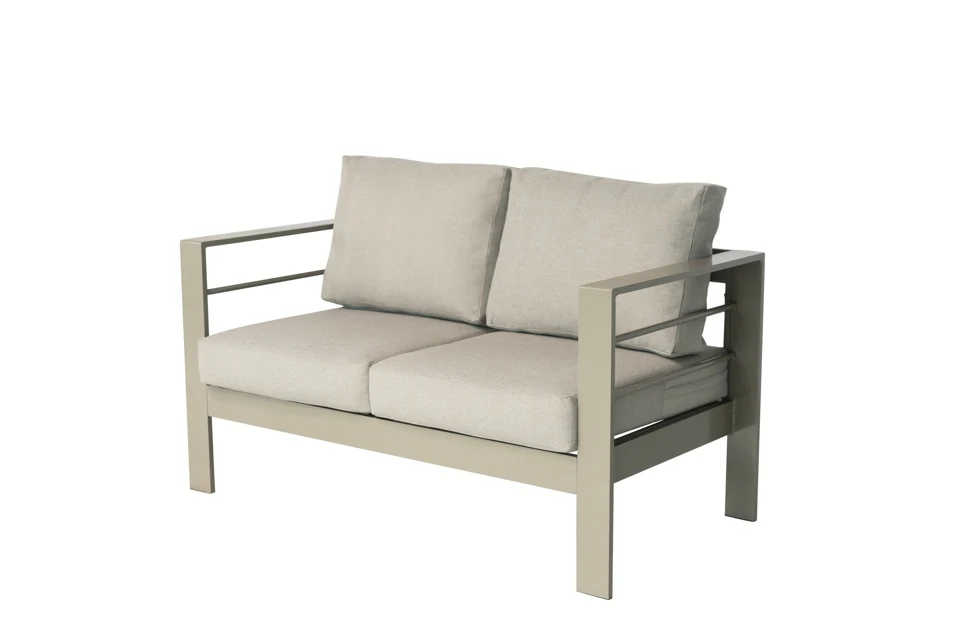Wisteria Lane 4 Piece Aluminium Lounge Sofa Set - Champagne - Image 4