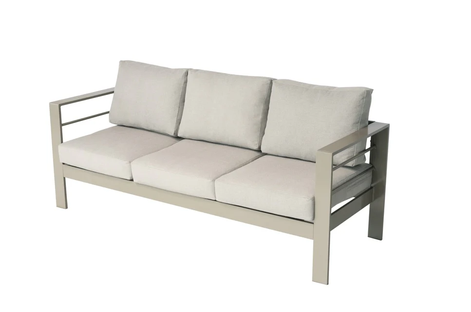 Wisteria Lane 4 Piece Aluminium Lounge Sofa Set - Champagne - Image 5