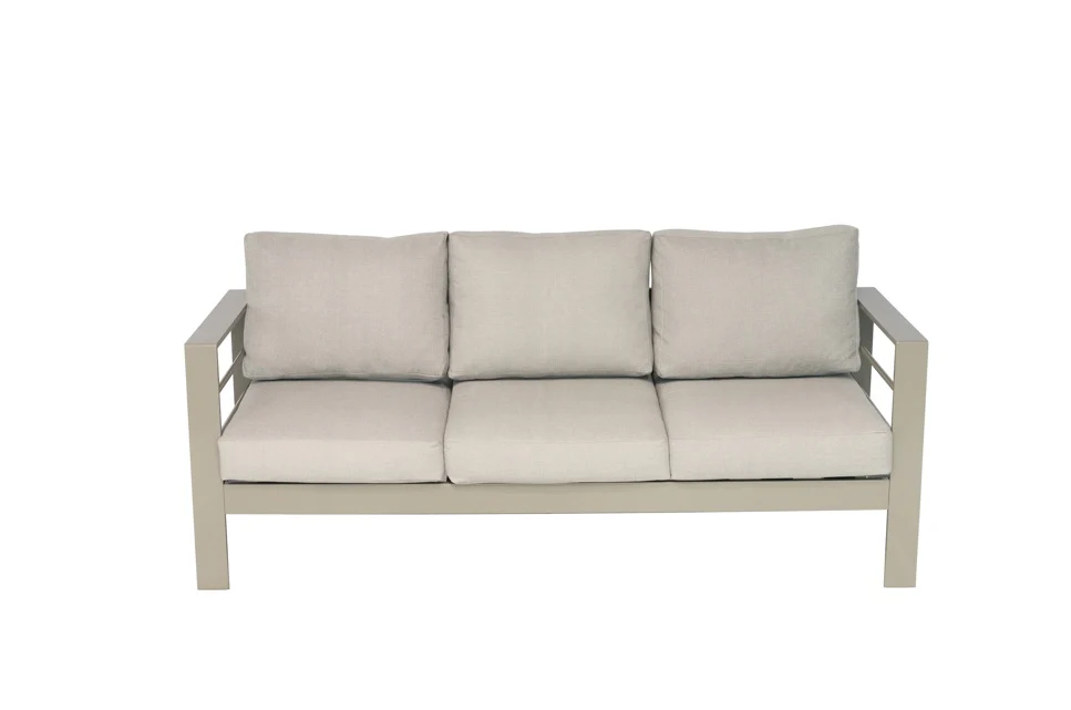 Wisteria Lane Aluminium 3 Seat Garden Sofa - Champagne - Image 3
