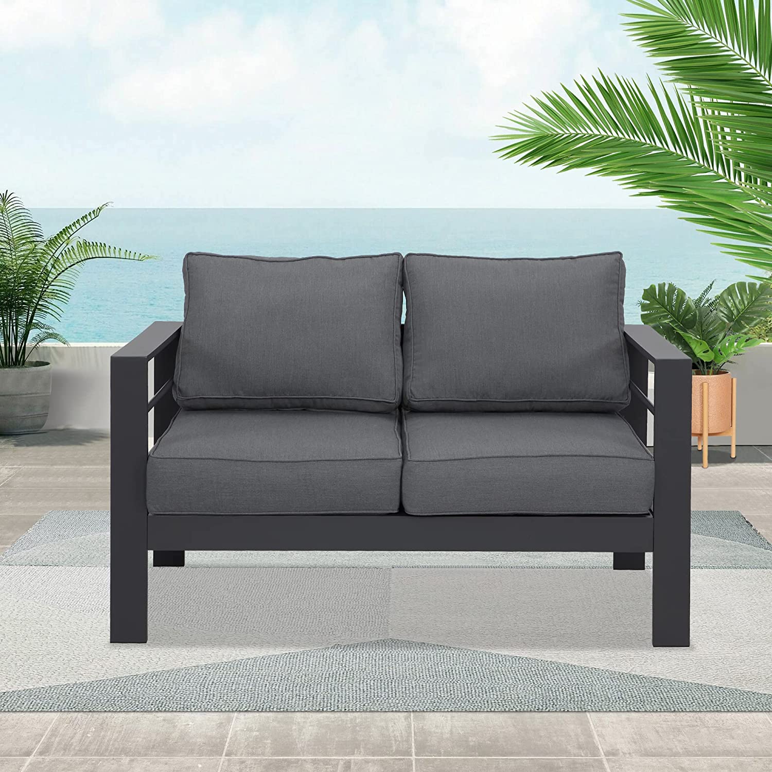Wisteria Lane Aluminium Loveseat - 2 Seat Sofa