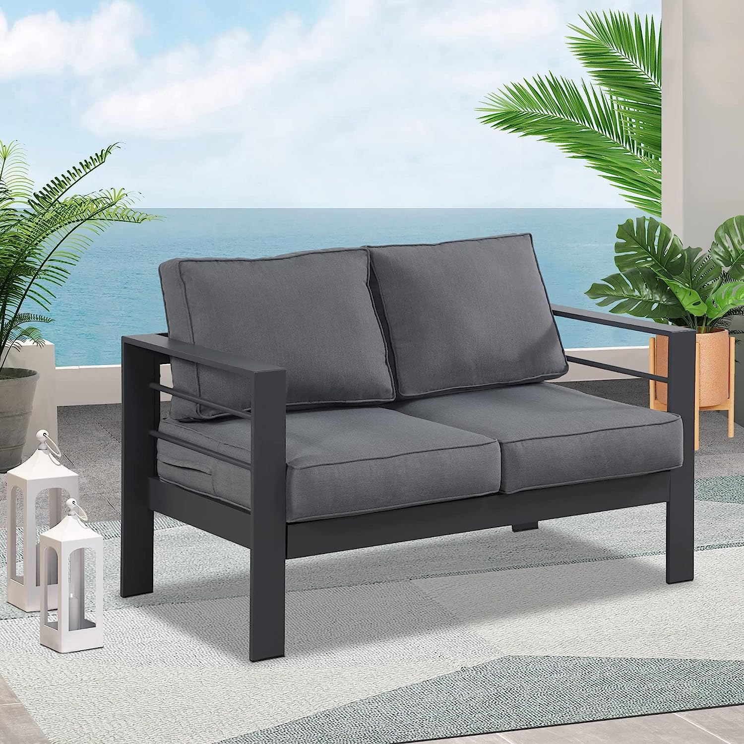 Wisteria Lane Aluminium Loveseat - 2 Seat Sofa - Image 2