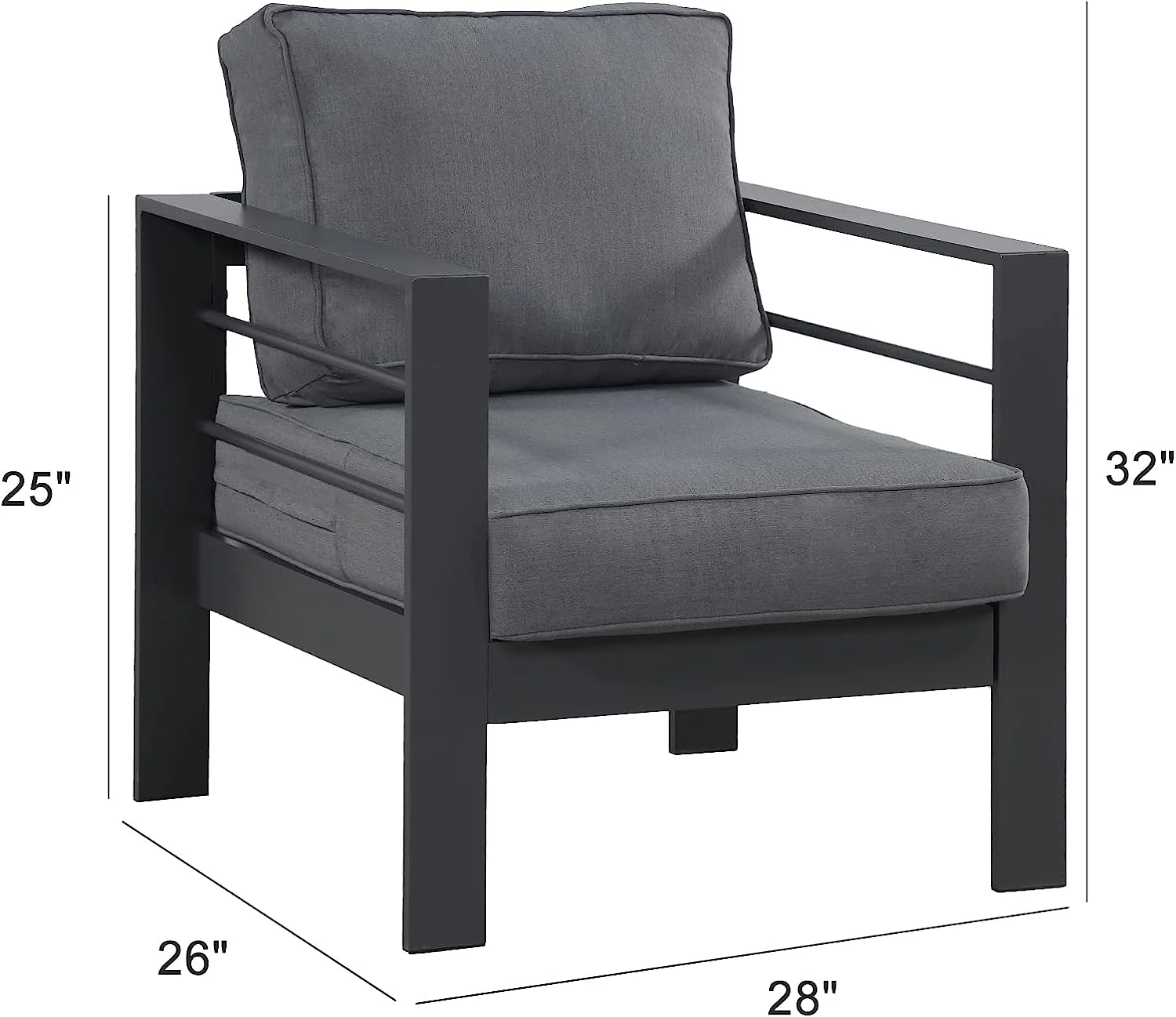 Wisteria Lane Pair of Aluminium Chairs - Image 3